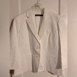 Ralph Lauren White Spring Blazer